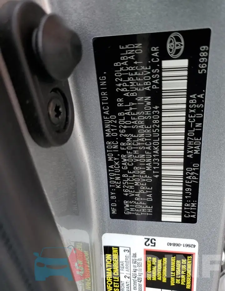 4T1J31AK0LU528034 Photo# 12