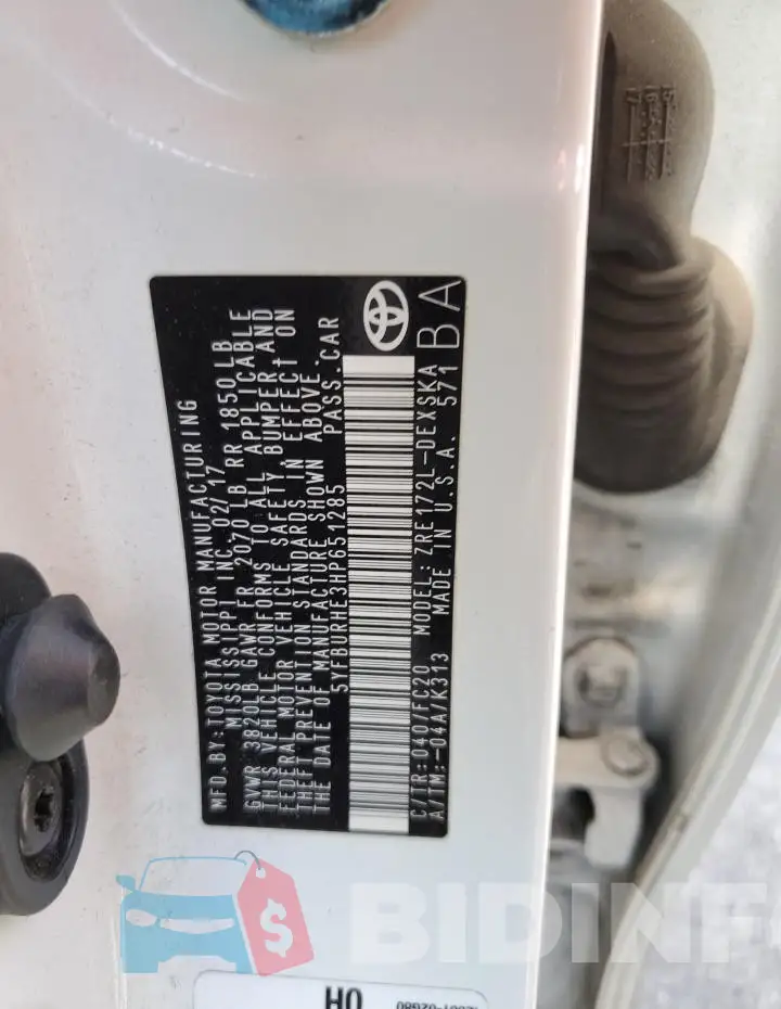 5YFBURHE3HP651285 Photo# 12