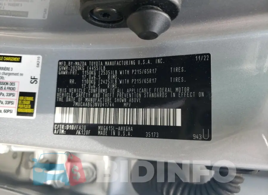 7MUCAABG3NV041744 Photo# 14
