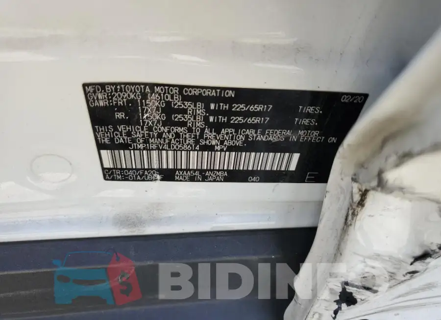 JTMP1RFV4LD058614 Photo# 12