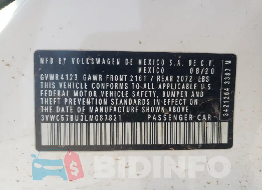 3VWC57BU3LM087821 Photo# 12