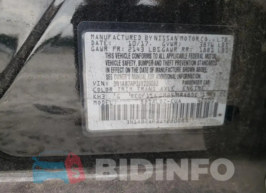 3N1AB7AP3JY220083 Photo# 13