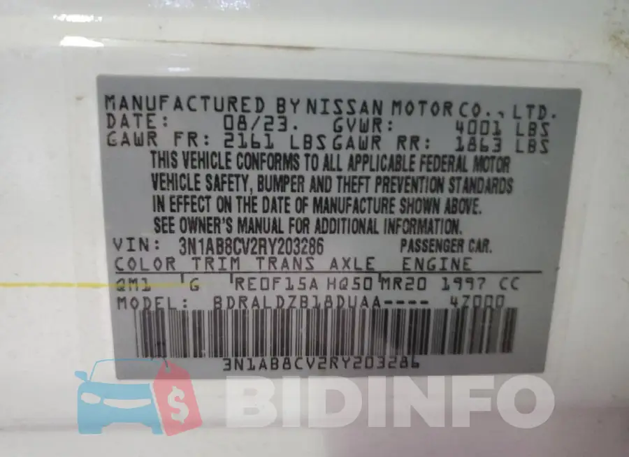 3N1AB8CV2RY203286 Photo# 12