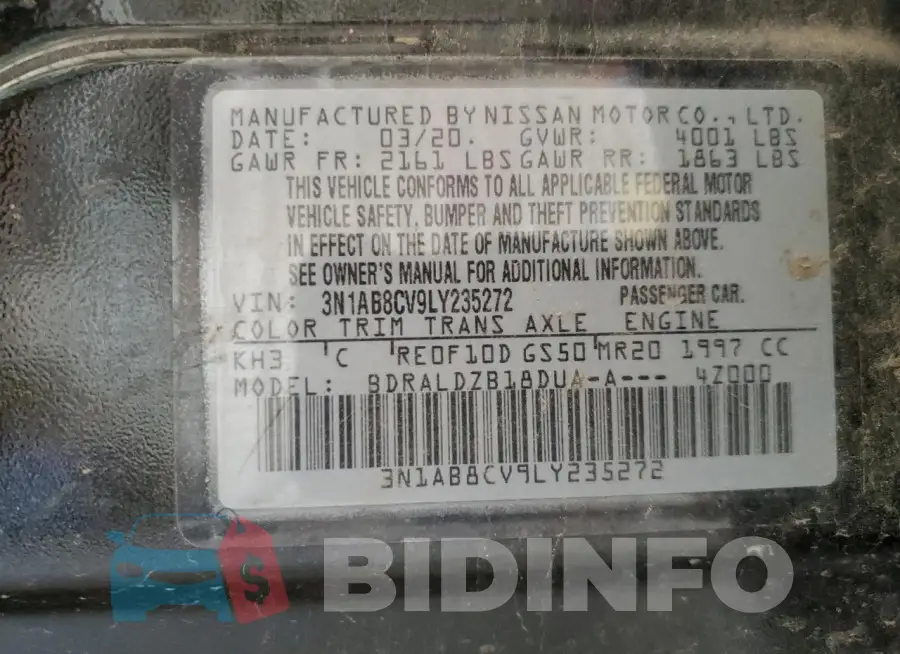 3N1AB8CV9LY235272 Photo# 12
