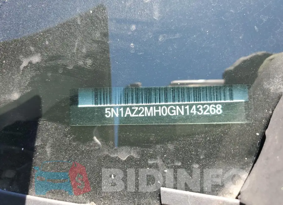 5N1AZ2MH0GN143268 Photo# 13