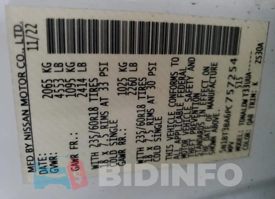 5N1BT3BA6PC757254 Photo# 13