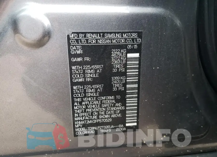 KNMAT2MV2FP570529 Photo# 13