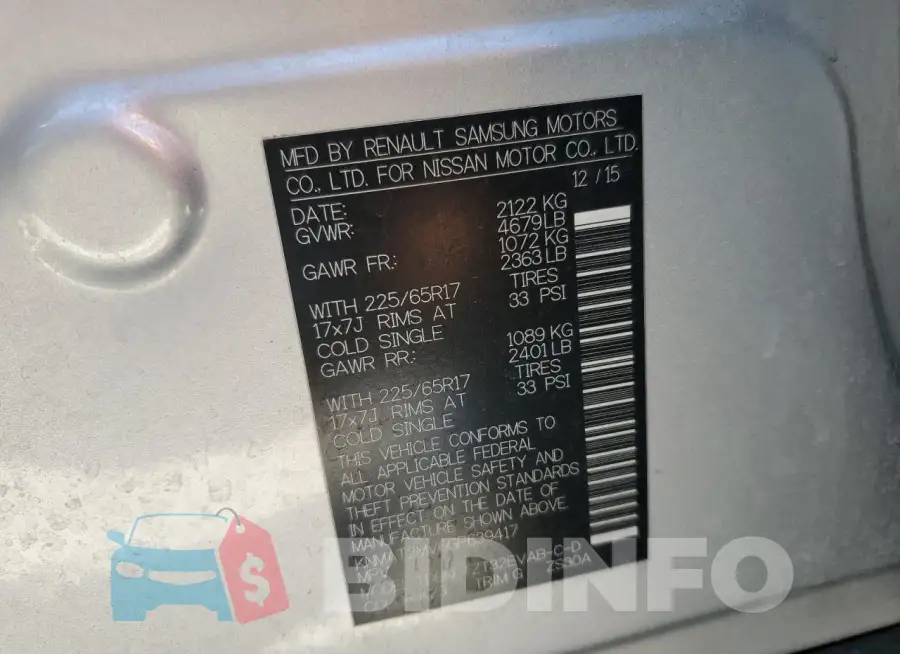 KNMAT2MV6GP639417 Photo# 12