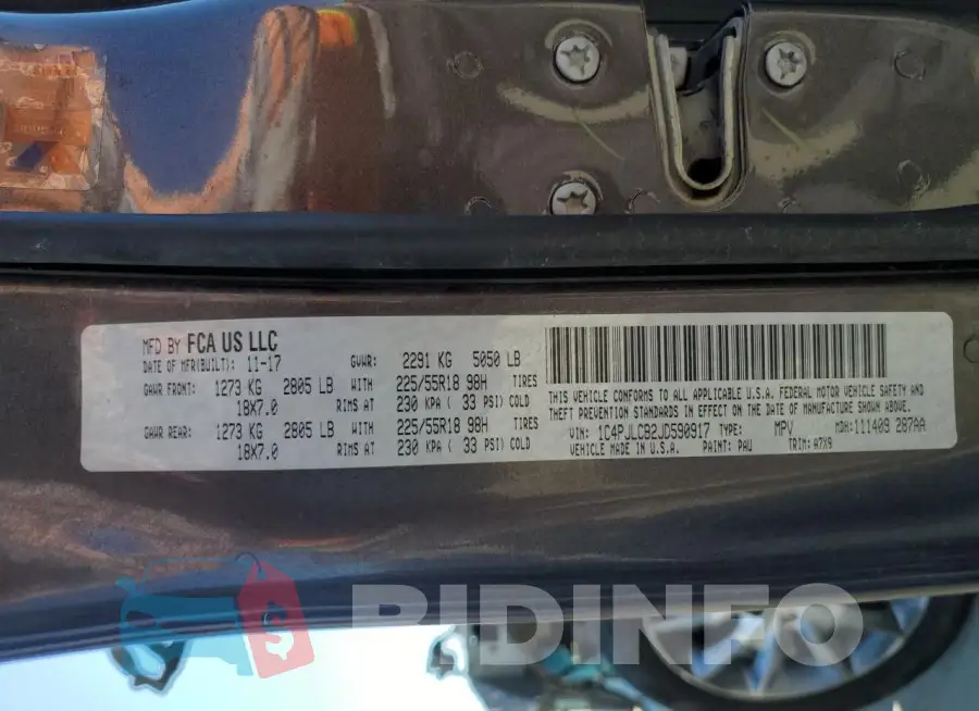 1C4PJLCB2JD590917 Photo# 14