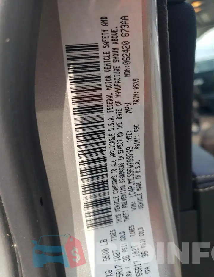 1C4PJMCS9FW788749 Photo# 13