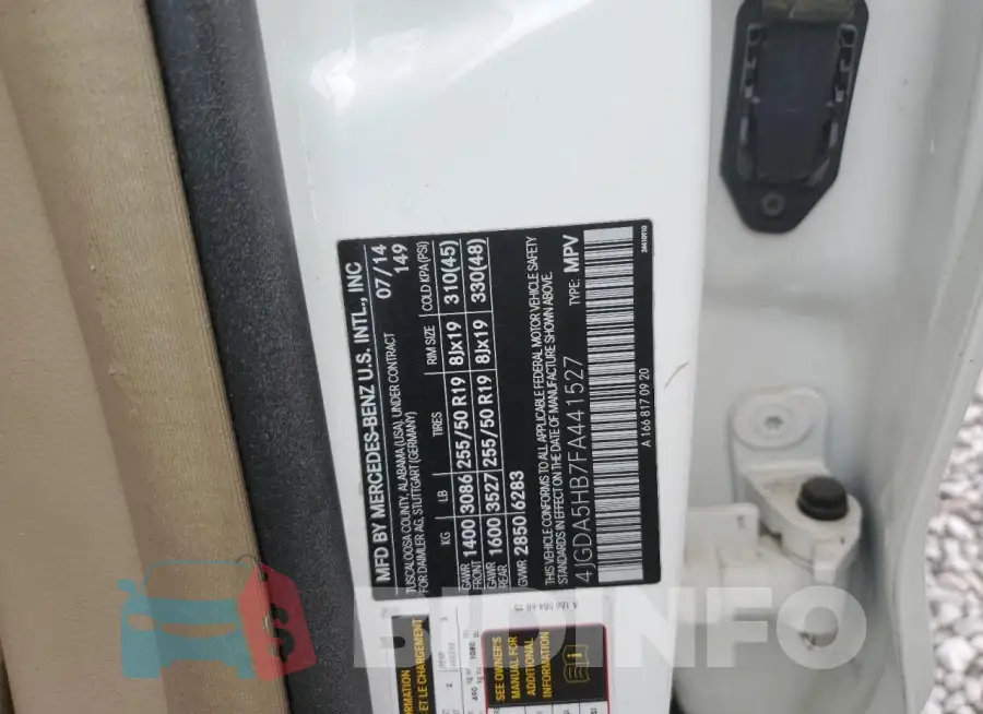 4JGDA5HB7FA441527 Photo# 13