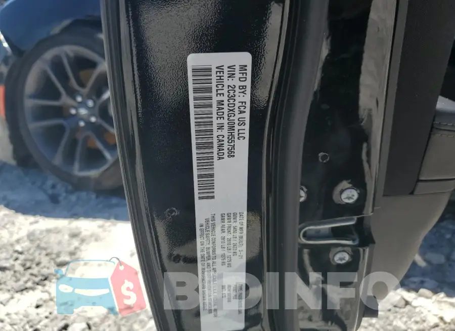 2C3CDXGJ0MH557568 Photo# 13