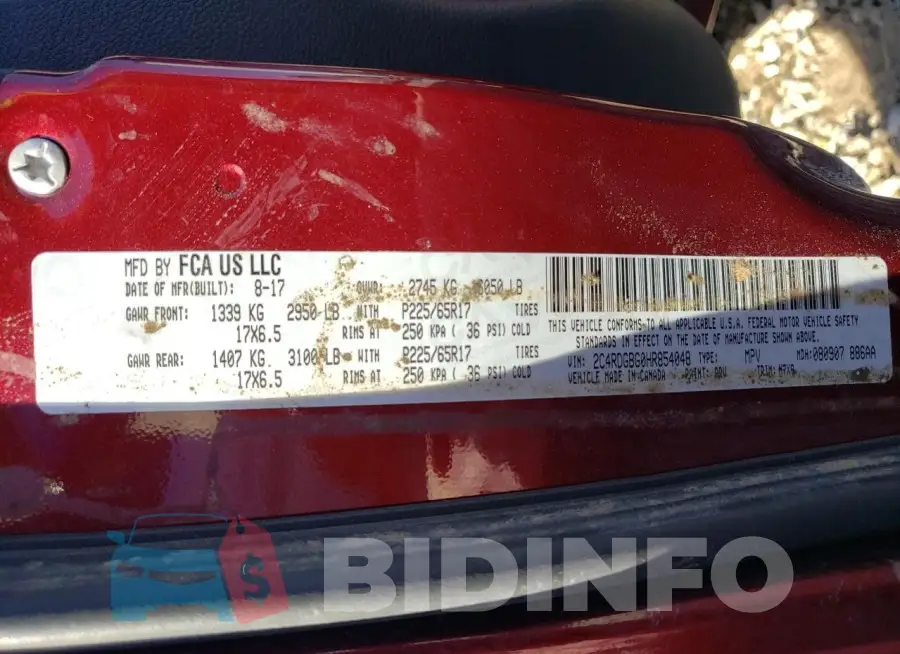 2C4RDGBG0HR854048 Photo# 14