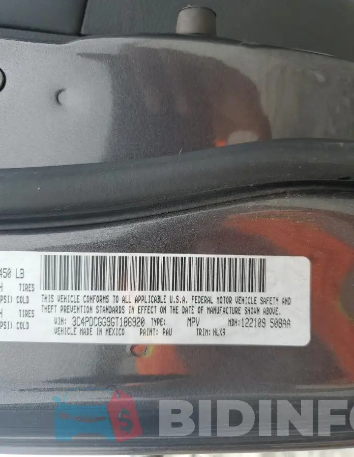 3C4PDCGG9GT186920 Photo# 13