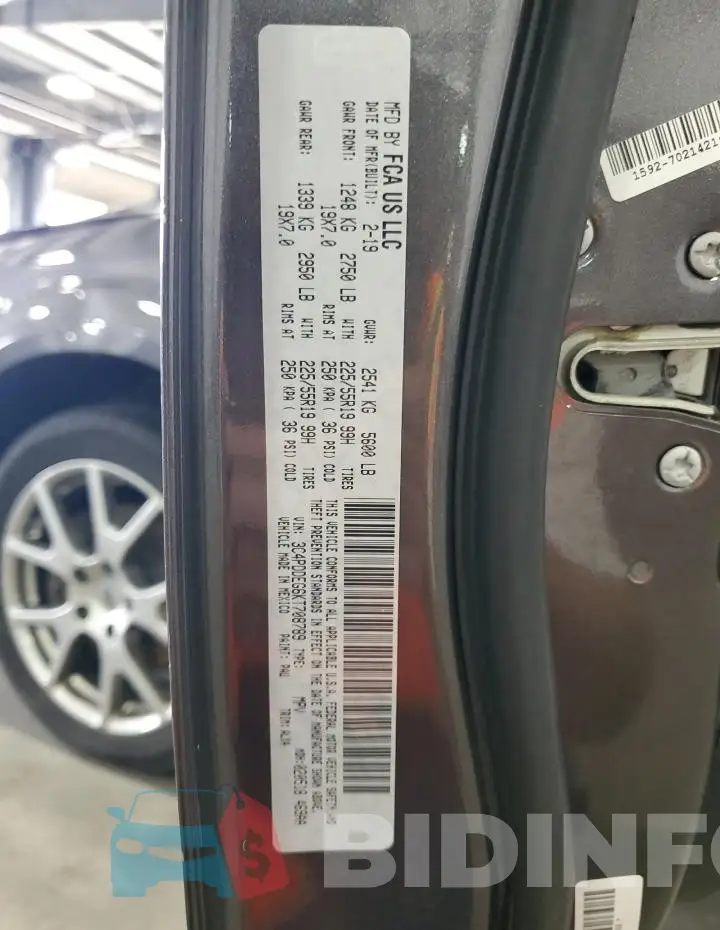 3C4PDDEG6KT708789 Photo# 13