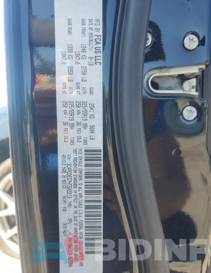 3C4PDDEG7HT502213 Photo# 13