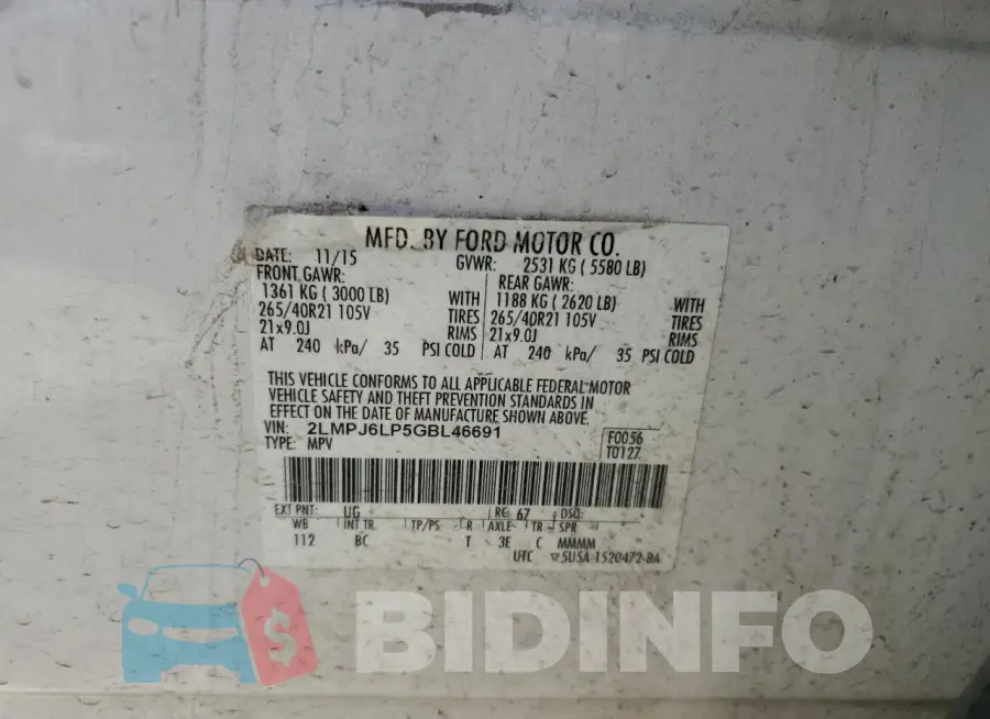 2LMPJ6LP5GBL46691 Photo# 13