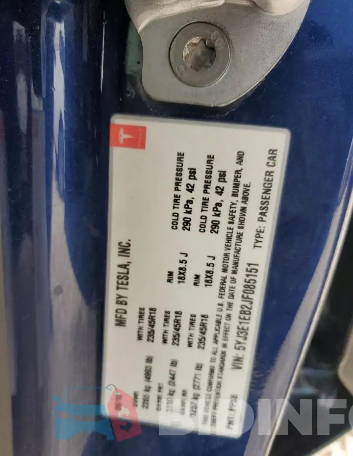 5YJ3E1EB2JF085151 Photo# 13