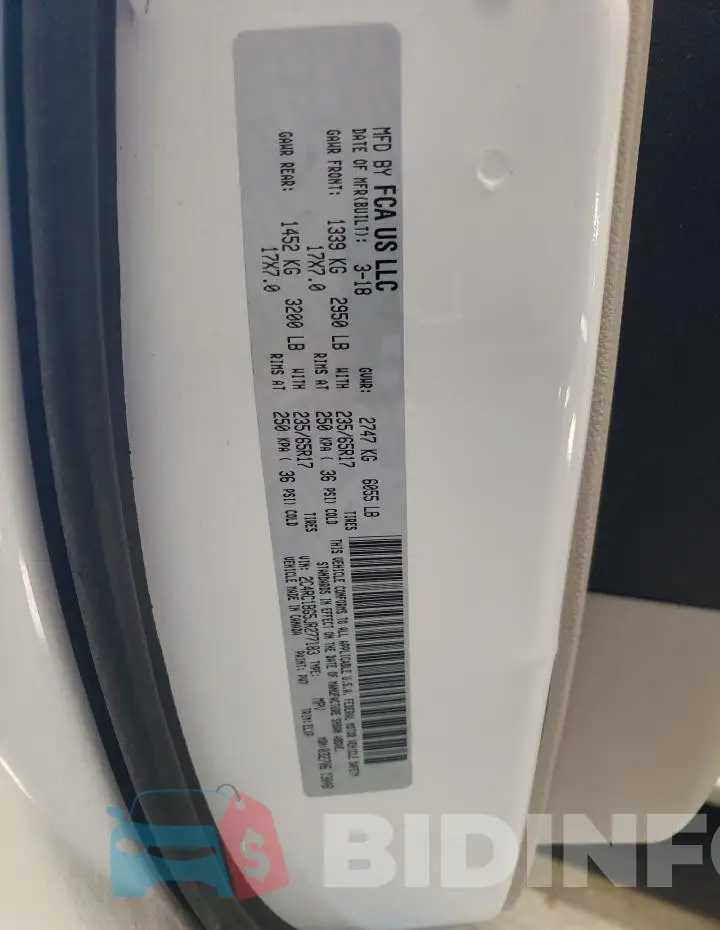 2C4RC1BG5JR277183 Photo# 13