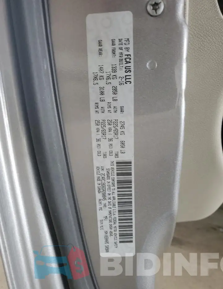 2C4RC1BG6GR280845 Photo# 13