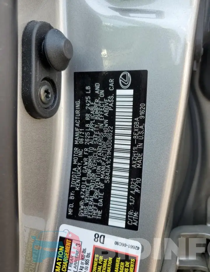 58ADA1C11MU008622 Photo# 13
