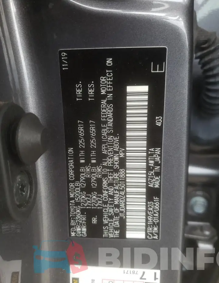 JTJDARDZ4L5011888 Photo# 13