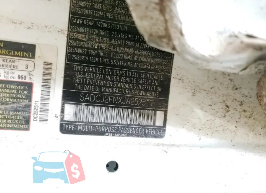 SADCJ2FNXJA252511 Photo# 13