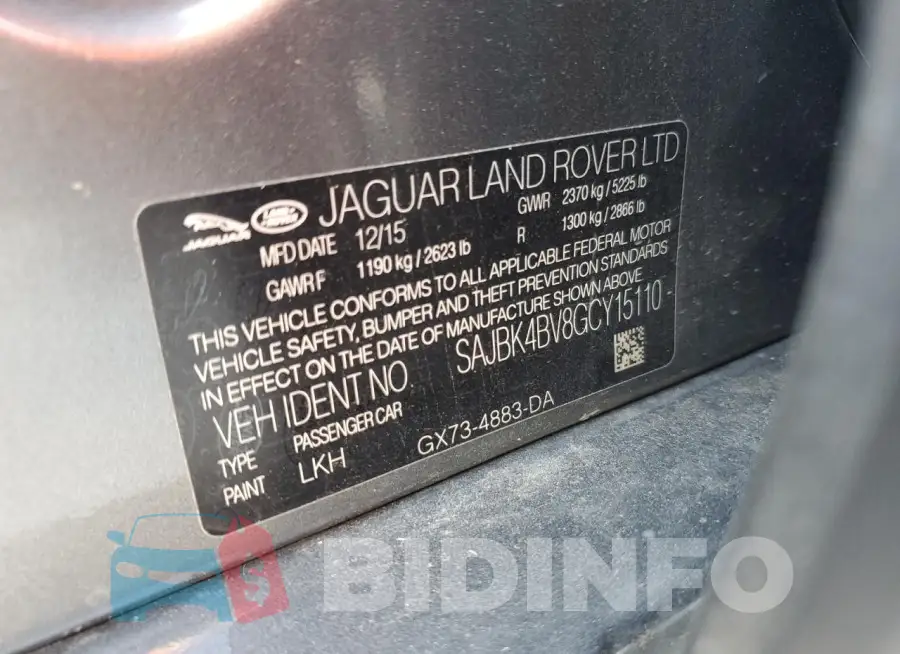 SAJBK4BV8GCY15110 Photo# 13