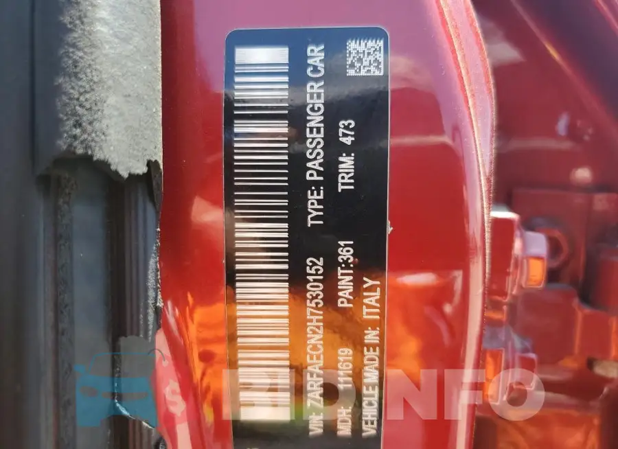 ZARFAECN2H7530152 Photo# 12