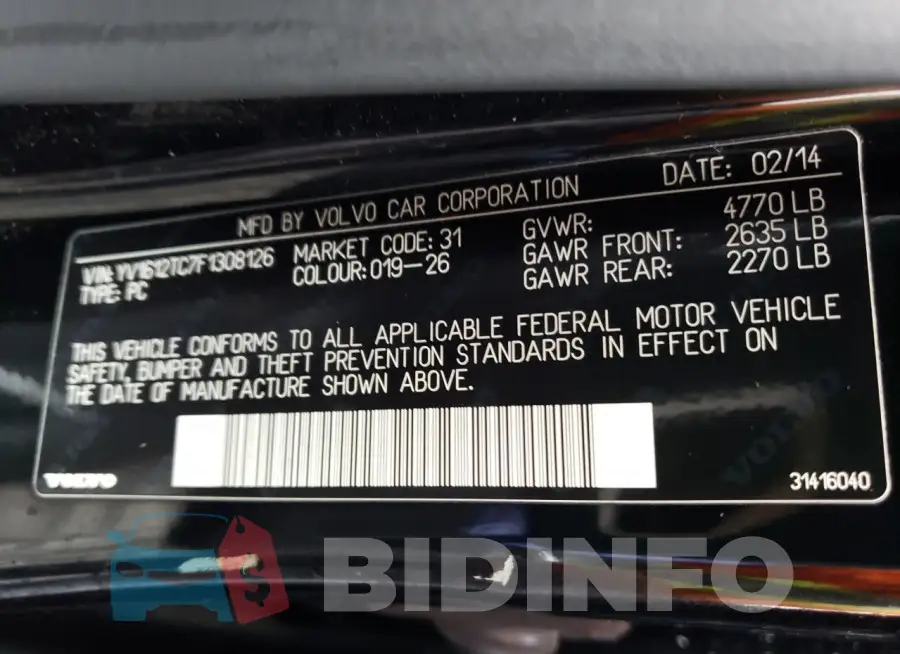 YV1612TC7F1308126 Photo# 13