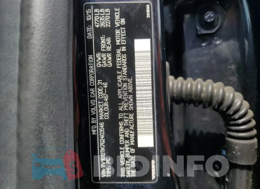 YV1612TK7G2403546 Photo# 12