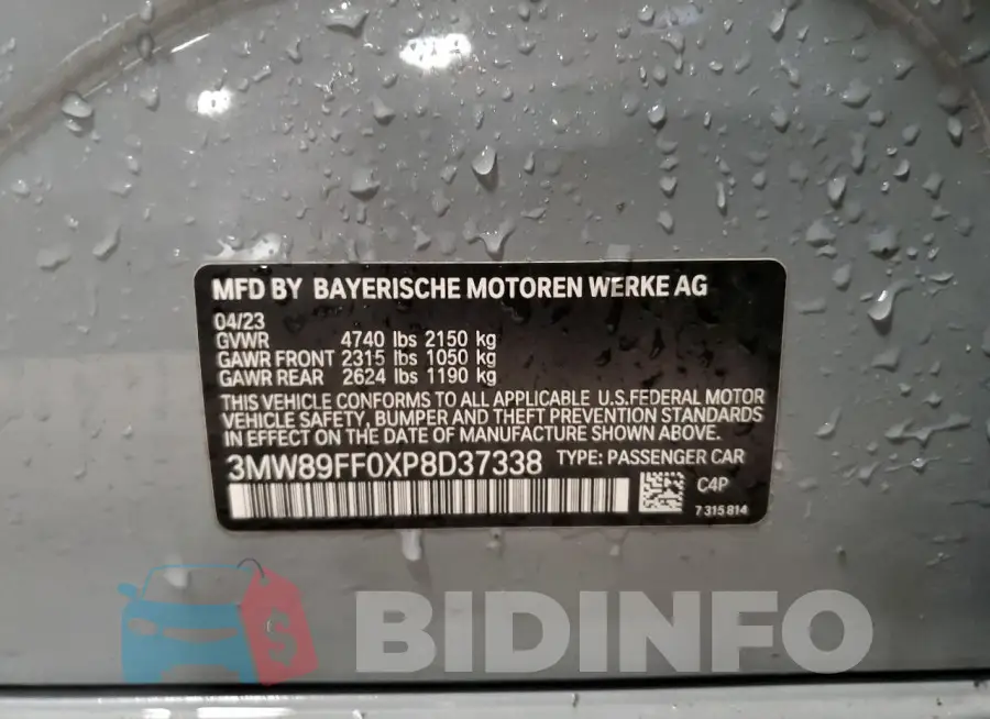 3MW89FF0XP8D37338 Photo# 12