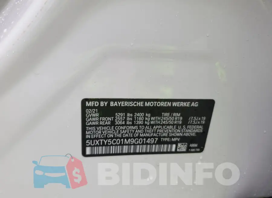 5UXTY5C01M9G01497 Photo# 13