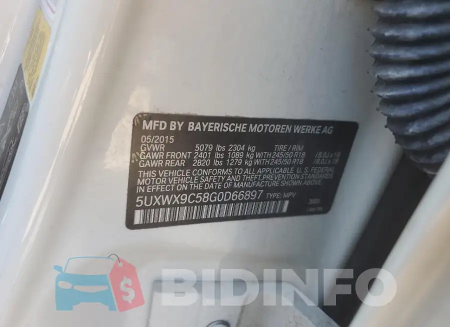5UXWX9C58G0D66897 Photo# 13