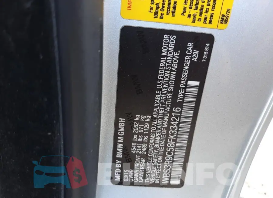WBS3R9C58FK334216 Photo# 12