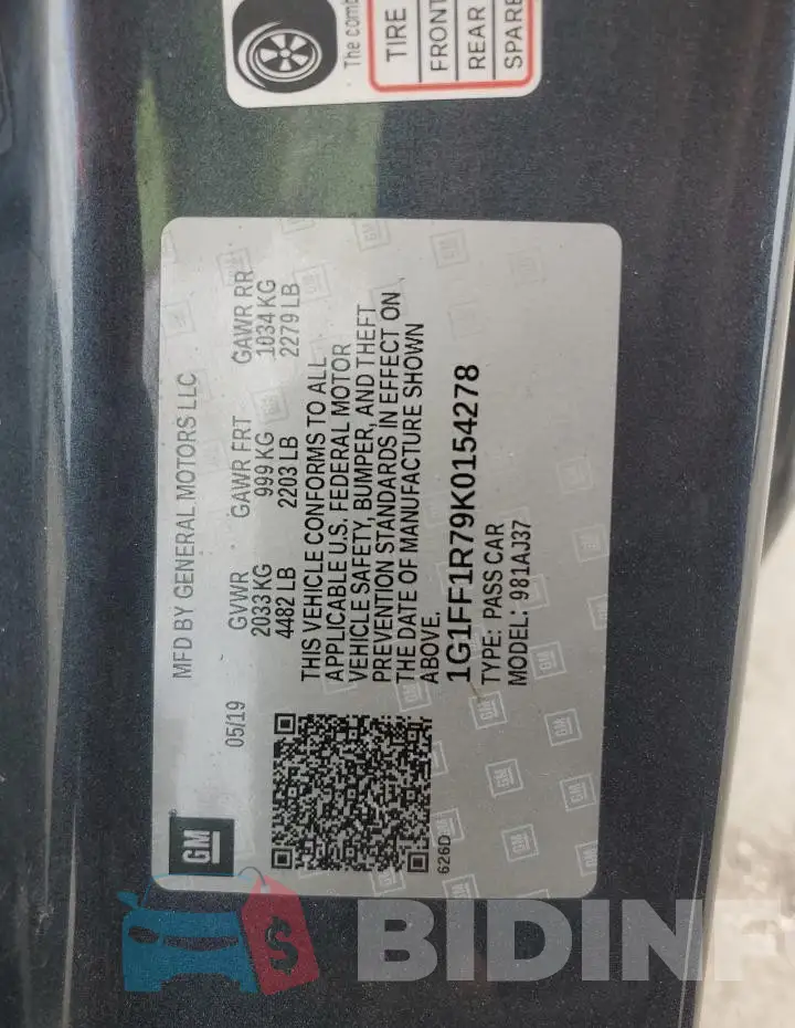 1G1FF1R79K0154278 Photo# 12