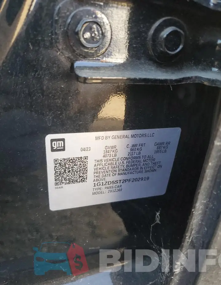 1G1ZD5ST2PF202919 Photo# 12
