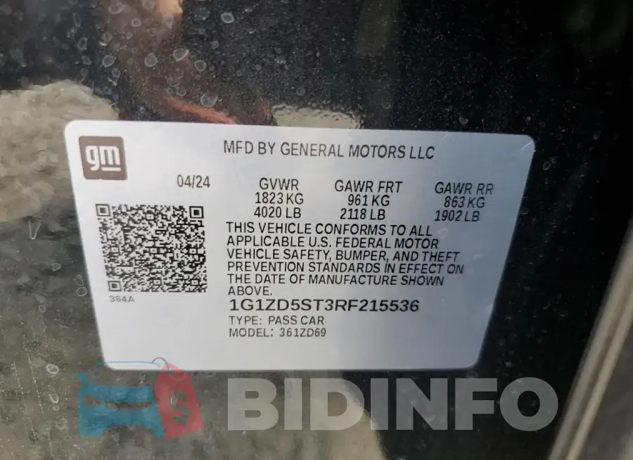 1G1ZD5ST3RF215536 Photo# 13