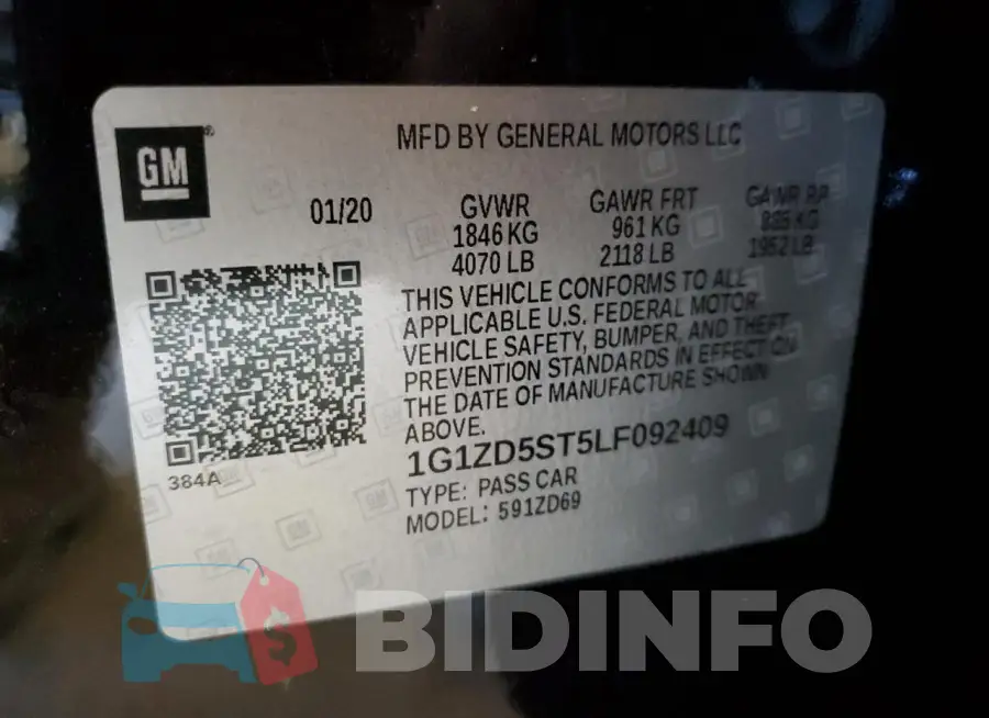 1G1ZD5ST5LF092409 Photo# 12
