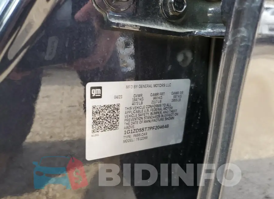 1G1ZD5ST7PF204648 Photo# 12