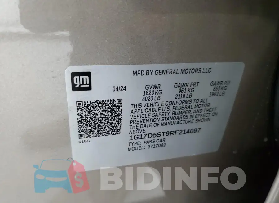 1G1ZD5ST9RF214097 Photo# 13