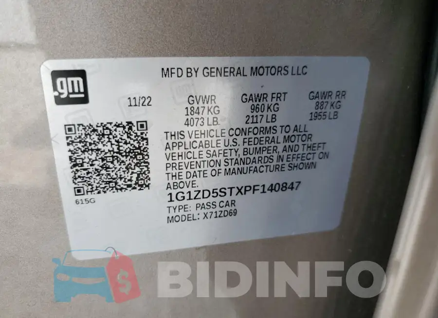 1G1ZD5STXPF140847 Photo# 12