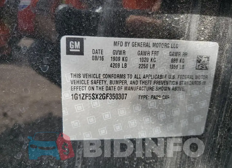 1G1ZF5SX2GF350307 Photo# 12