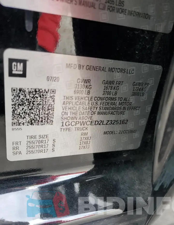 1GCPWCED2LZ325162 Photo# 12