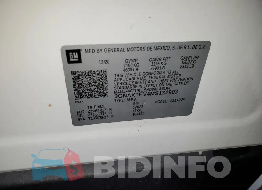 3GNAXTEV4MS132903 Photo# 13