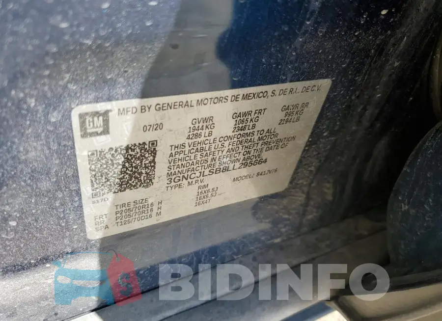 3GNCJLSB8LL295664 Photo# 13