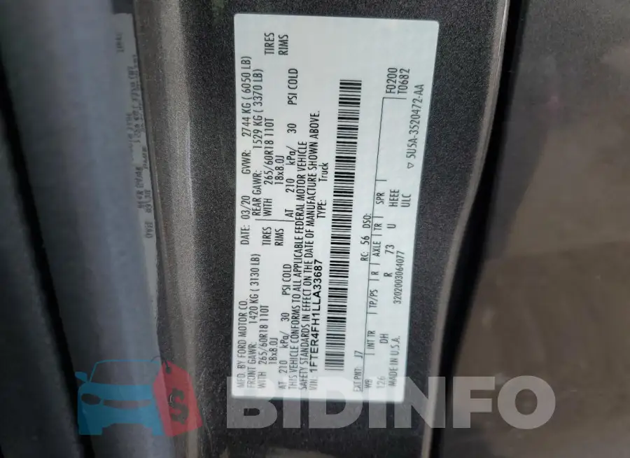 1FTER4FH1LLA33687 Photo# 12