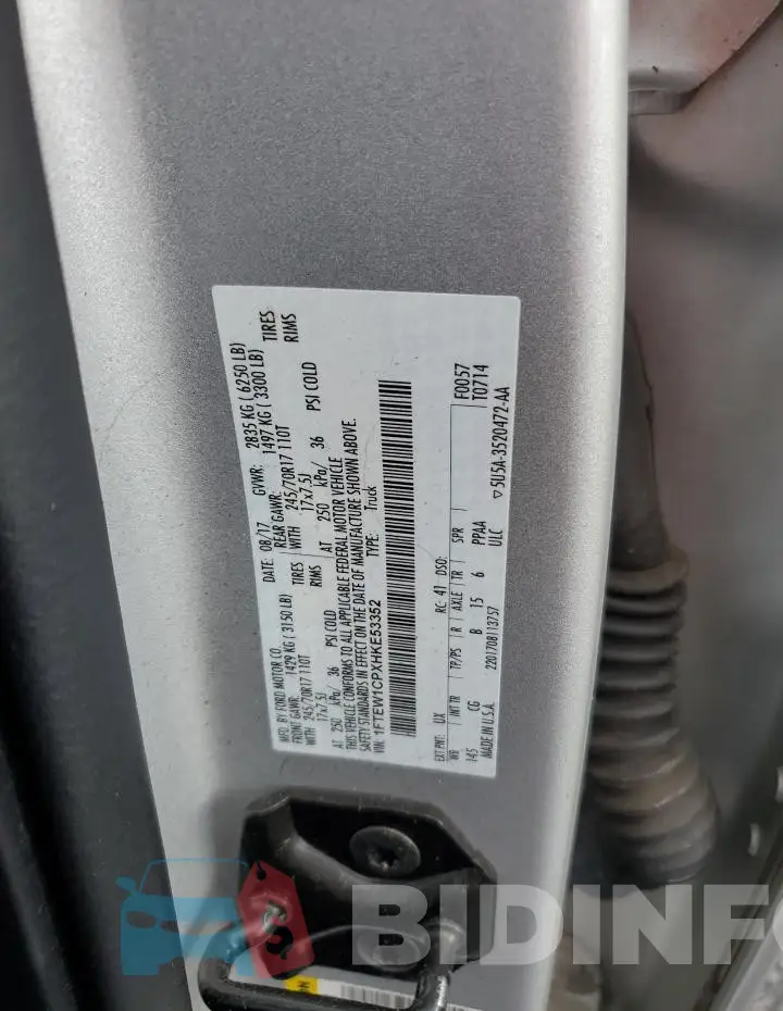 1FTEW1CPXHKE53352 Photo# 12
