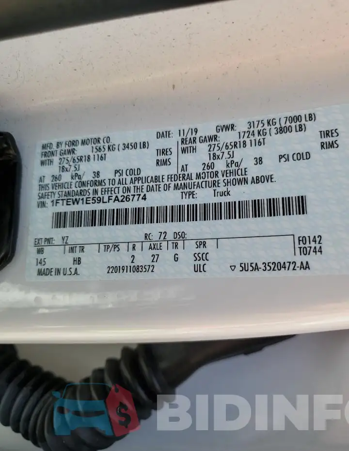 1FTEW1E59LFA26774 Photo# 12