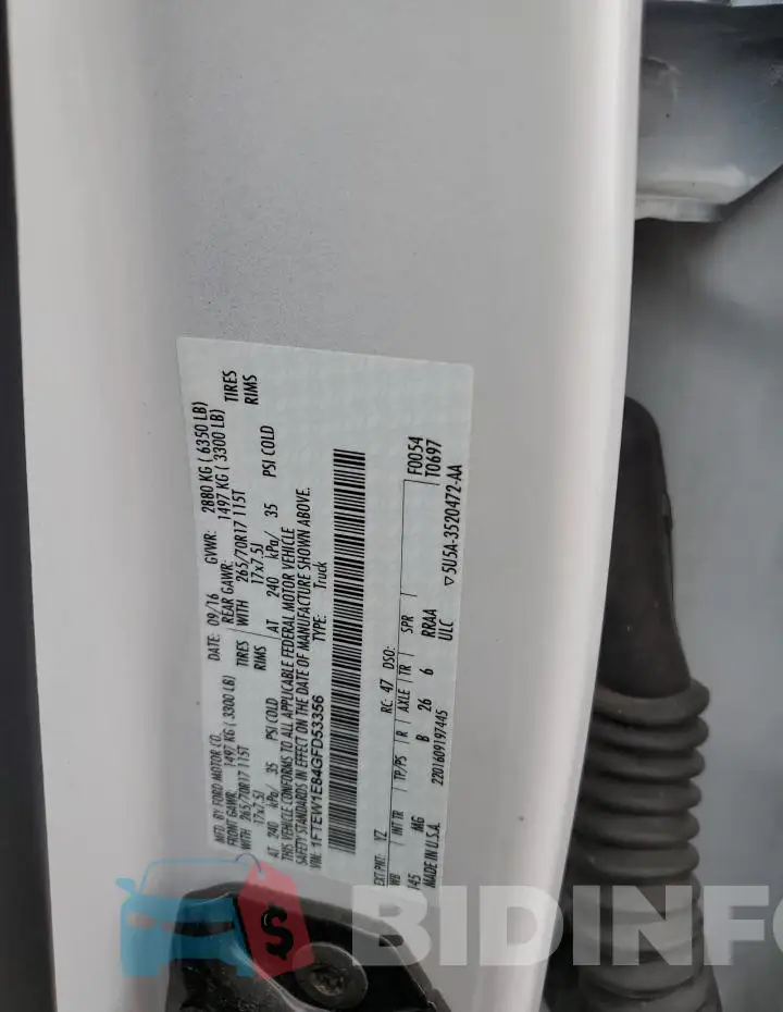 1FTEW1E84GFD53356 Photo# 12